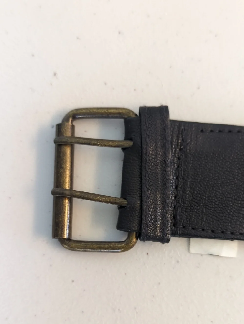 Lakhay's Leather Belt Bag with Brass Studs - Black - Picture 3 of 5